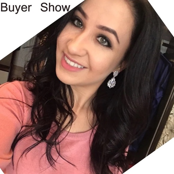 Blue Sapphire Marquise Crystal Rhinestones Silver - Picture 12 of 15